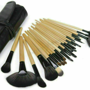 24PCS Professional Make up Brushes Set Cosmetic Tool Kabuki Makeup+Luxury Bag UK