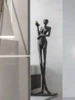 Graceful Reader Sculpture Ornaments - Image 2