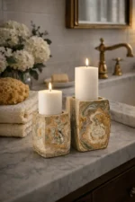 Elara Agate Candle Holder - Image 2