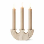 Rowan Yellow Travertine Candle Holder - Image 3