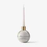 Axis Sphere Marble Candle Holder