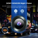 Free SD Card Today✔AZDOME M550 3 Channel Lens 4K Car Dash Cam with Night Vision WiFi GPS,Front and Rear,Cabin Inside 2K Three Way Ultra Full HD 1080P Dash Cameras Dashboard BackUp Camera Dashcam for C - Image 3