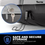 TACTIK Rooftop Cargo Carrier Box， X-Large - Made in USA - Patent-Pending Access from Both Sides - Fits Jeeps， Cars， SUVs & Minivans - Car Roof Hard Shell Cargo Carrier - 57 x 38.5 x 17.75 - Image 3