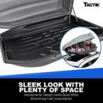 TACTIK Rooftop Cargo Carrier Box， X-Large - Made in USA - Patent-Pending Access from Both Sides - Fits Jeeps， Cars， SUVs & Minivans - Car Roof Hard Shell Cargo Carrier - 57 x 38.5 x 17.75 - Image 5