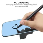 Baby Rearview Mirror 3000R Micro Curvature Lens Car Interior Rear View Mirror 2.5D Full Creen HD Glass Anti-glare Wide-angle Blue Frameless Mirror