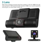 Mojo Car Cam 3 Pro 4K Car Camera Front and Back 1080P WiFi Dash Cam App Control - Image 2