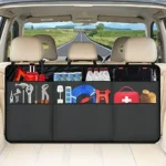 Orionstar Car Trunk Organizer， Large Back Seat Organizer With 7 Pockets， Waterproof Material， Hanging Trunk Organizer With Adjustable Straps， Automotive Interior Accessories for Auto SUV Vehicle - Image 3