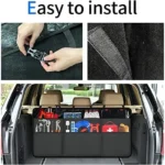 Orionstar Car Trunk Organizer， Large Back Seat Organizer With 7 Pockets， Waterproof Material， Hanging Trunk Organizer With Adjustable Straps， Automotive Interior Accessories for Auto SUV Vehicle - Image 5