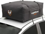 Rightline Gear Range Jr Weatherproof Rooftop Cargo Carrier for Top of Vehicle， Attaches With or Without Roof Rack， 10 Cubic Feet， Black - Image 5