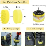 FCLUSLL 30Pcs Car Cleaning Tools Kit， Car Detailing Kit with 18inch Rim Wheel Brush， Detail Brushes， Wash Mitt， Interior and Exterior Auto Wheel Tire Brush Set - Image 3