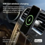 Belkin BoostCharge™ Pro ​Wireless Car Charger with MagSafe 15W Extra Strong Magnetic Vent Mount for iPhone 12， 13， 14 - Image 4