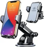 VANMASS [Upgraded] Cell Phone Holder Car [Anti-Slip Soft Silicone & Powerful Suction] Dashboard Windshield Universal Phone Car Mount， Compatible with iPhone 14 13 12 11 Pro Max &Truck/SUV/Jeep