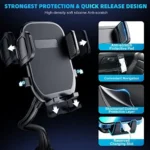 Universal Ball Head Arm for Phone Suction Cup Phone Holder 360° Rotating Car Phone Holder Mount for Car Dashboard Windshield Vehicle Sunroof Compatible with iPhone & Samsung and Other Mobile Phone - Image 7