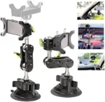Universal Ball Head Arm for Phone Suction Cup Phone Holder 360° Rotating Car Phone Holder Mount for Car Dashboard Windshield Vehicle Sunroof Compatible with iPhone & Samsung and Other Mobile Phone - Image 8