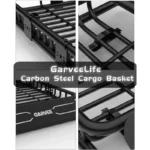 64" x 39" Universal Roof Rack Basket - 200LBS Heavy Duty Cargo Carrier with Extension for SUV, Truck, and Vehicle - Image 2