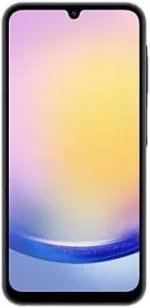Samsung Galaxy A25 5G (SM-A256E/DS), 128GB 6GB RAM, Dual SIM, Factory Unlocked GSM, International Version (Wall Charger Bundle) - (Blue Black)