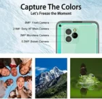 OUKITEL Unlocked Cell Phones C21 Pro 6.39 HD+ Android 11 Unlocked Smartphone 4GB+64GB 256GB Expandable 21MP Camera 4000mAh Mobile Phone 3.5mm Earphone Jack， 4G Dual Sim， Face ID， Fingerprint (Green) - Image 4