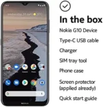 Nokia G10 | Android 11 | Unlocked Smartphone | 3-Day Battery | Dual SIM | US Version | 3/32GB | 6.52-Inch Screen | 13MP Triple Camera | Polar Night - Image 2