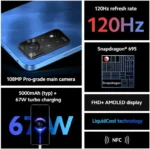 Xiaomi Redmi Note 11 Pro 5G + 4G Global Version 128GB + 8GB Unlocked 6.67" 108MP Cam Night Mode (Not Verizon Sprint Boost Cricket Metro At&T) + Extra (w/Fast Car 51W Charger Bundle) (Graphite Gray) - Image 6
