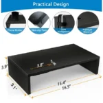 16.5 Inch Monitor Desk Organizer Stand for Laptop Computer with Phone Holder, Versatile as Storage Shelf & Screen Holder