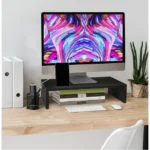 16.5 Inch Monitor Desk Organizer Stand for Laptop Computer with Phone Holder, Versatile as Storage Shelf & Screen Holder - Image 5
