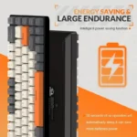 K68 60% Wireless Mechanical Keyboard, Wireless 5.0/2.4GHz With Dual Mode 2-in-1 Receiver, Compact 68-Key Hot Swappable Gaming Keyboard For PC Mac Xbox Smartphone