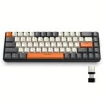 K68 60% Wireless Mechanical Keyboard, Wireless 5.0/2.4GHz With Dual Mode 2-in-1 Receiver, Compact 68-Key Hot Swappable Gaming Keyboard For PC Mac Xbox Smartphone - Image 2