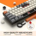 K68 60% Wireless Mechanical Keyboard, Wireless 5.0/2.4GHz With Dual Mode 2-in-1 Receiver, Compact 68-Key Hot Swappable Gaming Keyboard For PC Mac Xbox Smartphone - Image 6