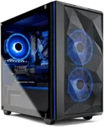 SkyTech Chronos Mini Gaming Computer PC Desktop - Intel Core-i3 10100F 3.6GHz, GTX 1650 4G, 500GB SSD, 8G 3000, RGB Fans, AC WiFi, Windows 10 Home 64-bit