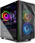 SkyTech Chronos Mini Gaming Computer PC Desktop - Intel Core-i3 10100F 3.6GHz, GTX 1650 4G, 500GB SSD, 8G 3000, RGB Fans, AC WiFi, Windows 10 Home 64-bit - Image 3