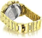 LUXURMAN Iced Out Mens Diamond Liberty Watch 1.25ct Yellow Gold Plated - Image 4