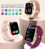 Iaret Smart Watch for Women(Call Receive/Dial)， Fitness Tracker Waterproof Smartwatch for Android iOS Phones 1.7 HD Full Touch Screen Digital Watches with Heart Rate Sleep Monitor Pedometer， Gold - Image 5