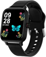 Luoba Smart Watch， 1.69’’ Full Touch Answer/Make Call Android Smartwatch for Women Men Fitness Tracker with Sleep Health Monitor Calorie Step Counter Fitness Watch Compatible Android iOS (Black)