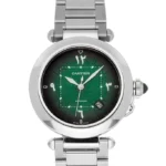 Cartier Pasha Automatic 41mm Steel Mens Bracelet Watch Date WSPA0022