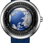 CIGA Design Mechanical Automatic Watch Blue Planet U Series Stainless Steel/Titanium/Ceramics Case Sapphire Crystal Fluororubber/Ceramics Strap Watches for Men and Women
