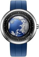 CIGA Design Mechanical Automatic Watch Blue Planet U Series Stainless Steel/Titanium/Ceramics Case Sapphire Crystal Fluororubber/Ceramics Strap Watches for Men and Women