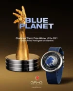 CIGA Design Mechanical Automatic Watch Blue Planet U Series Stainless Steel/Titanium/Ceramics Case Sapphire Crystal Fluororubber/Ceramics Strap Watches for Men and Women - Image 2