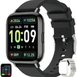 Smart Watch for Men Women Fitness: (Make/Answer Call) Bluetooth Smartwatch for Android Phone iPhone Waterproof Run Sport Digital Watches Blood Pressure Heart Rate Monitor Step Counter Sleep Tracker