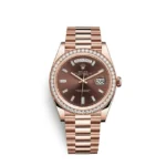 Rolex DayDate 228345RBR 2019 MINT Rose Chocolate Factory Dia Watch 40mm Complete - Image 2
