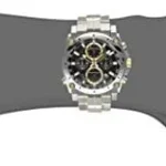Bulova Men's Icon High Precision Quartz Chronograph Watch, Curved Mineral Crystal, 300m Water Resistant, Continous Sweeping Secondhand, Luminous Markers
