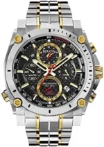 Bulova Men's Icon High Precision Quartz Chronograph Watch, Curved Mineral Crystal, 300m Water Resistant, Continous Sweeping Secondhand, Luminous Markers - Image 7