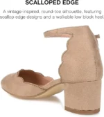 Journee Collection Womens Edna Heels with Buckled Ankle Strap and Tru Comfort Foam Footbed - Image 2