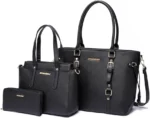 Montana West 3PCS Purses for Women Tote Purse and Wallet Set Shoulder Satchel Bags - Image 2