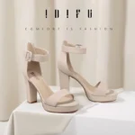 IDIFU Women's IN4 Sabrina Platform Chunky High Heels Ankle Strap Heeled Sandals Wedding Party Dress Shoes - Image 2