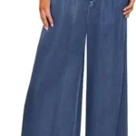 GRAPENT Wide Leg Pants for Women High Waisted Jeans Palazzo Pants Lightweight Summer Beach Flowy Trousers Y2K