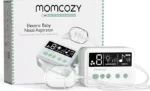 Momcozy Nasal Aspirator for Baby, 75kPa Electric Nose Aspirator for Toddler, Baby Nose Sucker with 9 Suction Levels, Automatic Nose Cleaner with 3 Silicone Tips, 9 Music and 3 Lights