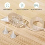 Momcozy Nasal Aspirator for Baby, 75kPa Electric Nose Aspirator for Toddler, Baby Nose Sucker with 9 Suction Levels, Automatic Nose Cleaner with 3 Silicone Tips, 9 Music and 3 Lights - Image 3