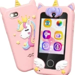 Kids Toy Smartphone, Gifts and Toys for Girls Boys Ages 3-8 Years Old, Fake Play Unicorn Toy Phone with Music Player Dual Camera Puzzle Games Touchscreen, Birthday, Kids Trip Activity