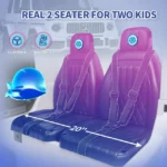 Joywhale 24V 2-Seater Kids Ride on Car Licensed Mercedes-Benz G63 Powerful 4WD for Kids Ages 3-8, with 7AH Big Battery, Remote Control, Soft Braking, 4-Wheel Suspension, LED Headlight & Music, White - Image 6