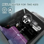 Joywhale 2-Seater Kids Ride on Car 12V Licensed Mercedes-Benz G63 Electric 2WD for Kids Ages 3-8, with 7AH Big Battery, Remote Control, Soft Braking, 4-Wheel Suspension, LED Headlight & Music, Black - Image 5
